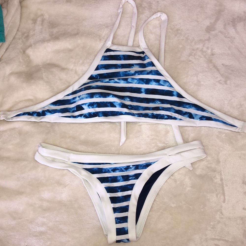RARE Seafolly Striped Swim Suit